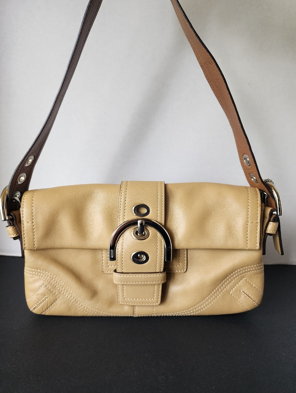 Coach Vintage Soho, Double Compartment, Tan, EUC, 2005, 8A05